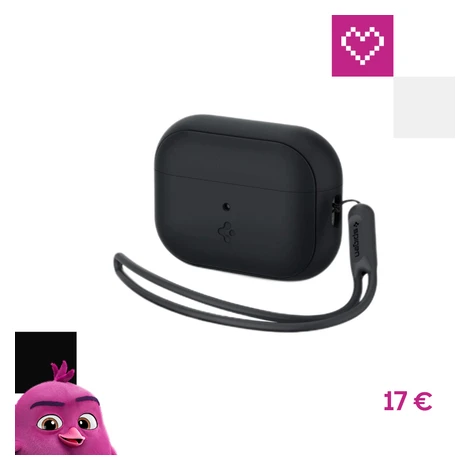 Spigen Silicone Fit puzdro s pútkom Apple AirPods Pro (2nd Gen) čierne