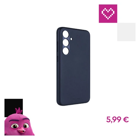 FIXED MagLeather kožený kryt s MagSafe Samsung Galaxy S24+ modrý