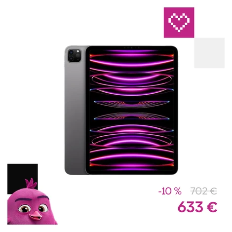 Apple iPad Pro 11" (2022) 256 GB Cellular vesmírne šedý (Kategória B)