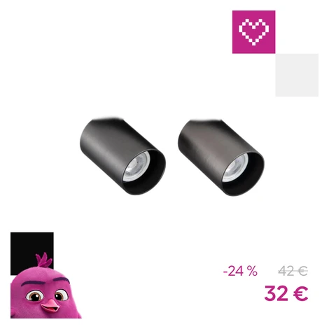 Yeelight chytré nástenné osvetlenie, čierna, 2 svietidlá