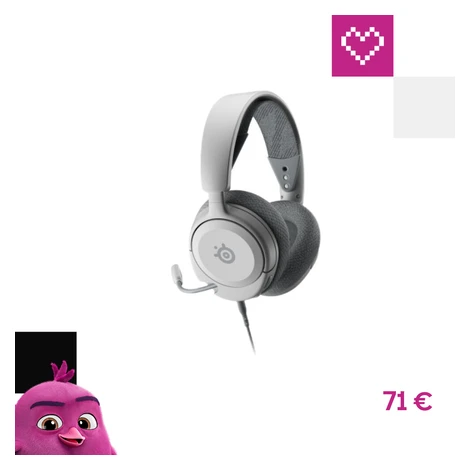 SteelSeries Arctis Nova 1 herné slúchadlá biela