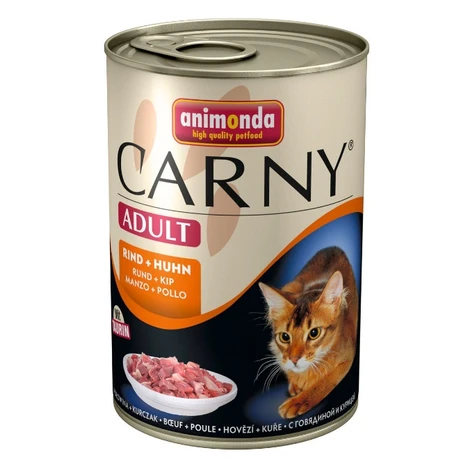 Animonda Carny konzerva pre mačky hovädzie + kura 400 g