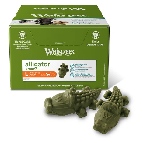 WHIMZEES Dental Aligator L 60 g Balenie: 30 ks