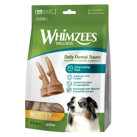 WHIMZEES parohy dentálna maškrta pre psov M (12-18 kg) 12 ks