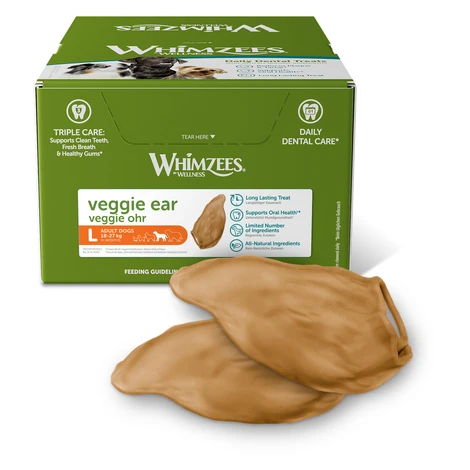 WHIMZEES Dental ucho Veggie 60 g 18 ks (bal.) Balenie: 18 ks
