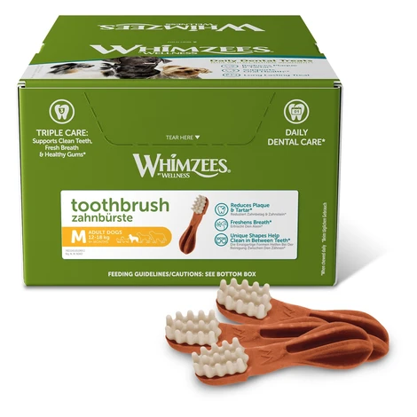 WHIMZEES Dental zubná kefka M 30 g Balenie: 75 ks