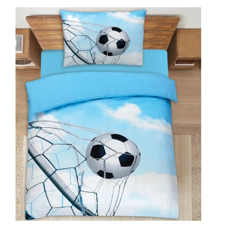 3D obliečky Polycotton Futbalová lopta 200x140cm+90x70cm TiaHome