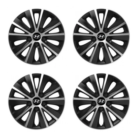 Puklice pre Hyundai 14 RAPIDE silver and black