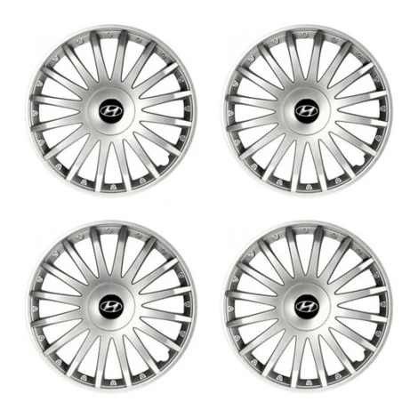 Puklice pre Hyundai 16 CRYSTAL silver
