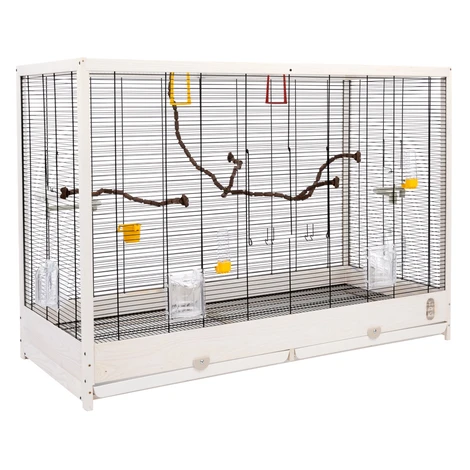 TIAKI drevená vtáčia klietka Robin XXL - D 113,4 x Š 53 x V 81,7 cm