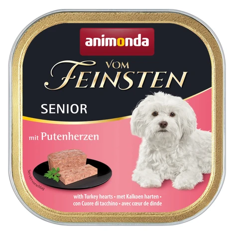 Animonda vom Feinsten Senior 22 x 150 g - s morčacími srdiečkami