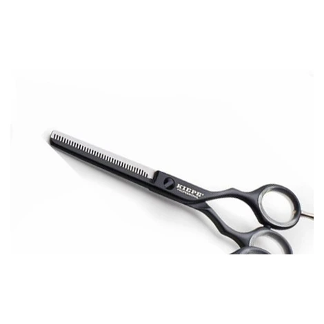 Kiepe Luxury Series - profesionálne efilačné nožnice 2447,55 - 5,5" - Black/Silver - čierno/stri