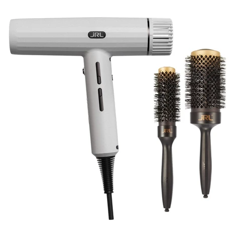 KIT: JRL USA Forte Pro Dryer WHITE - biely profesionálny barber fén na vlasy, 2150W v balení s d