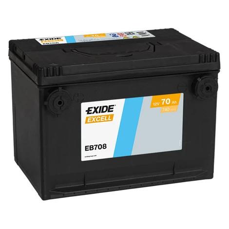 Exide Excell 12V 70Ah 740A EB708