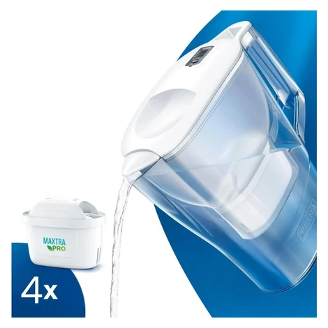 Filtračná kanvica Brita Aluna Cool Memo biela + 4 ks filtra Maxtra Plus