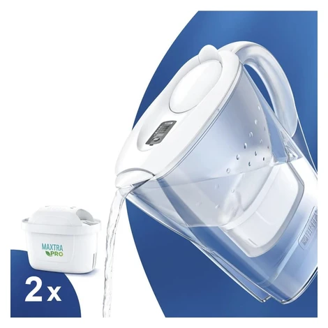 Brita Marella biela filtračná kanvica 2,4 l + 2 ks filtra Maxtra Pro Pure Performance
