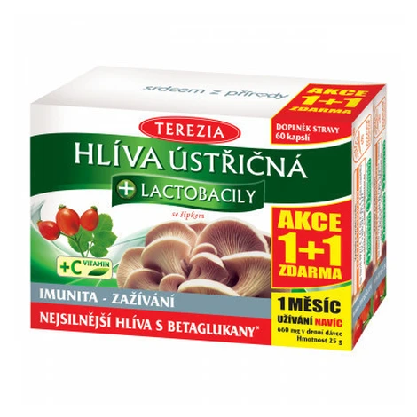 Terezia Company Hliva Ustricová + lactobacily 60+60 kapsúl
