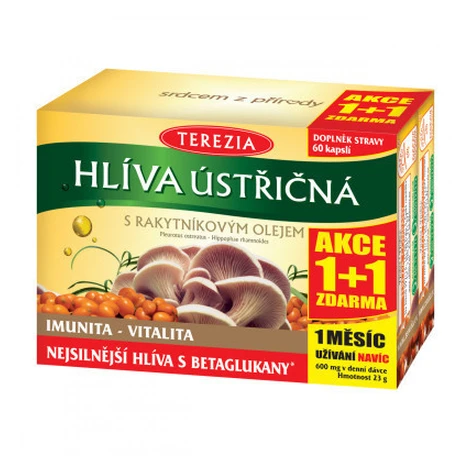 Terezia Company Hliva ustricová s rakytníkovým olejom 120 kapsúl