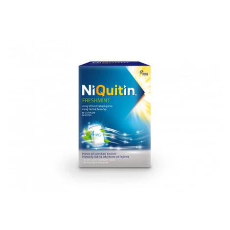NiQuitin Freshmint 4 mg liečivé žuvačky gum.med. 100 x 4 mg