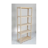 Regál drevený bukový počet políc 5 - 173x70x43 cm