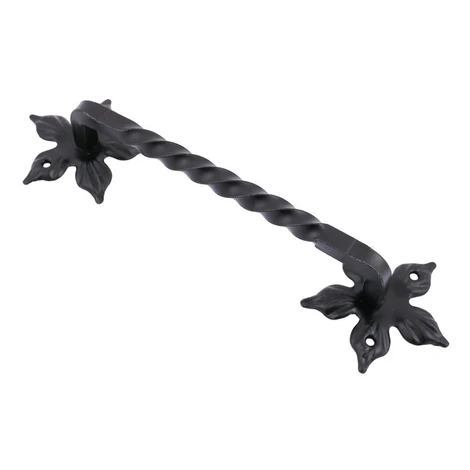 Kované ozdobné madlo KOVAL 205/320 mm kvet - čierna