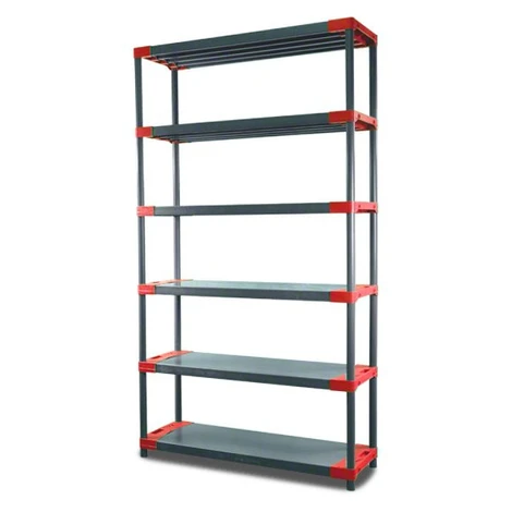 REGÁL PLASTOVÝ Tytan-6 222x90x46 PVC Povrchová úprava: Červená