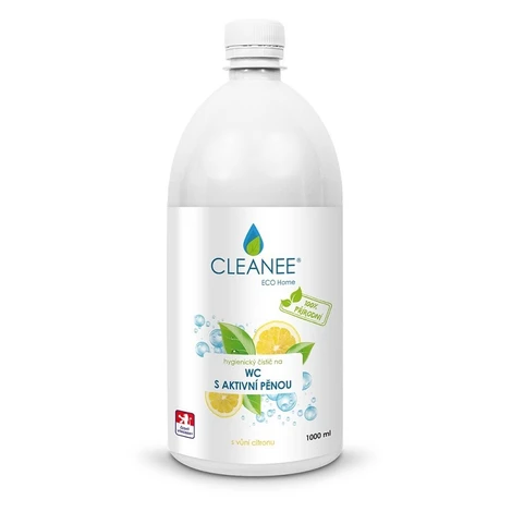 Cleanee Eko hygienický čistič WC s aktívnou penou s vôňou citróna 1l
