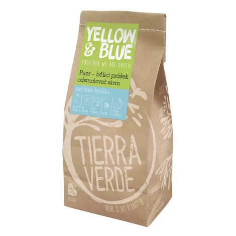 Tierra Verde PUER bieliaci prášok a odstraňovač škvŕn - vrecko 1kg