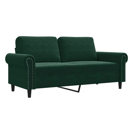 vidaXL 2-miestna pohovka tmavozelená 140 cm zamat