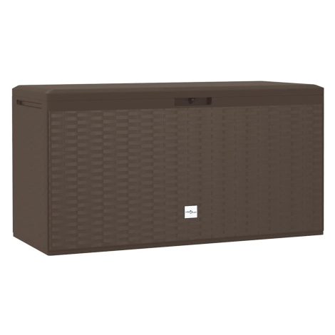 vidaXL Záhradný úložný box hnedý 114x47x60 cm