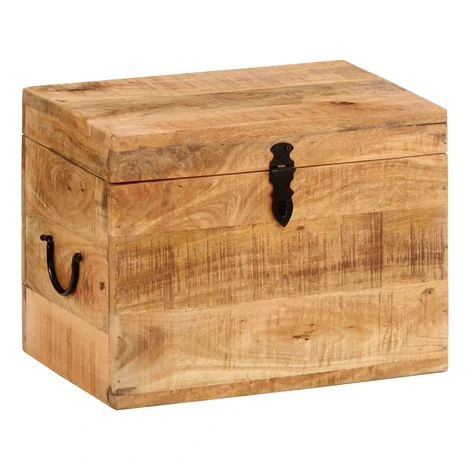 vidaXL Úložný box 39x28x31 cm mangovníkový masív