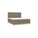 vidaXL Posteľný rám boxspring s matracom sivohned 160x200 cm látka