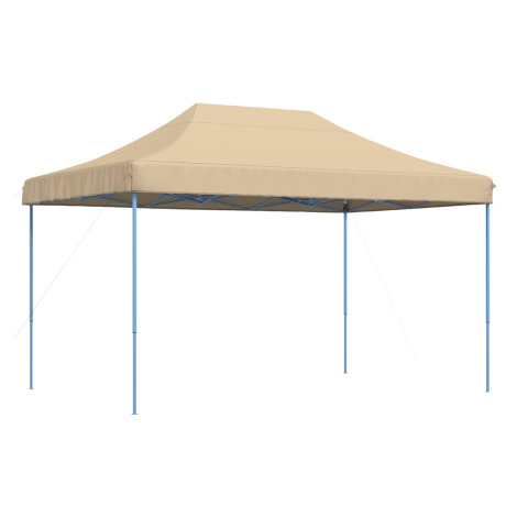 vidaXL Skladací pop-up párty stan béžový 440x292x315 cm