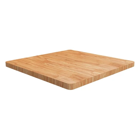 vidaXL Štvorcová stolová doska bledohnedá 80x80x4cm lakovaný dub