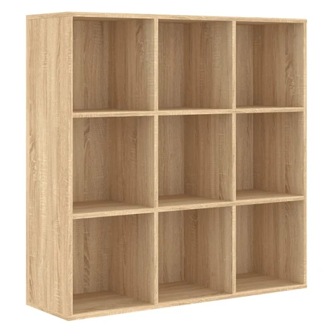 vidaXL Knižnica, dub sonoma 98x29x97,5 cm, spracované drevo