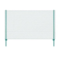 vidaXL Drôtené pletivo so stĺpikmi zelené 25x2 m oceľové