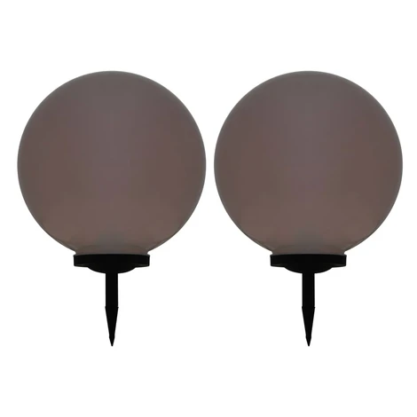 vidaXL Vonkajšie solárne lampy 2 ks 50 cm LED guľové RGB