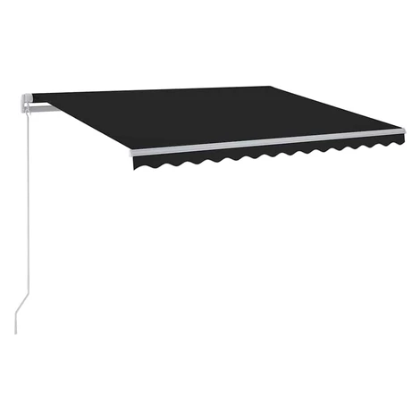 vidaXL Ručne zaťahovacia markíza s LED 300x250 cm antracitová