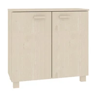 vidaXL Komoda HAMAR, medovo hnedá 85x35x80 cm, borovicový masív