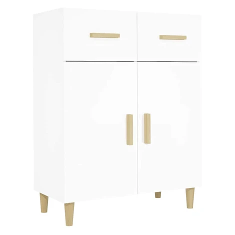 vidaXL Komoda biela 69,5x34x89 cm spracovanĂ© drevo