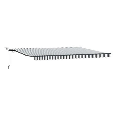vidaXL Automaticky zaťahovacia markíza LED antracit a biela 500x300 cm