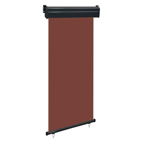 vidaXL Bočná markíza na balkón 100x250 cm, hnedá