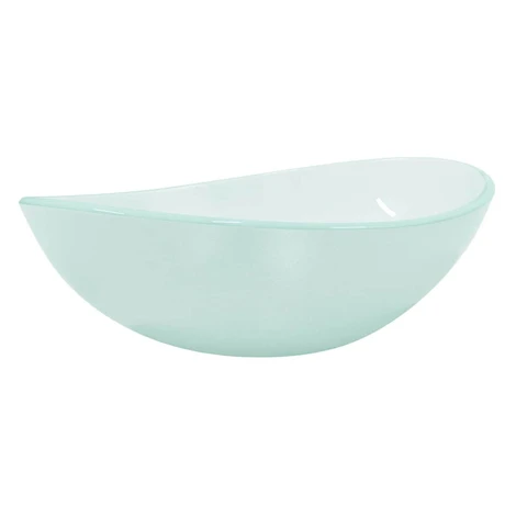 vidaXL UmĂ˝vadlo tvrdenĂ© sklo 54,5x35x15,5 cm matnĂ©