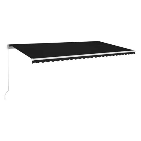 vidaXL Ručne zaťahovacia markíza s LED 600x300 cm antracitová