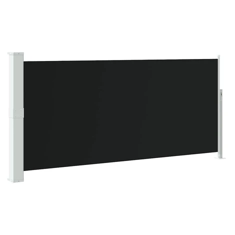 vidaXL Zaťahovacia bočná markíza čierna 140 x 300 cm