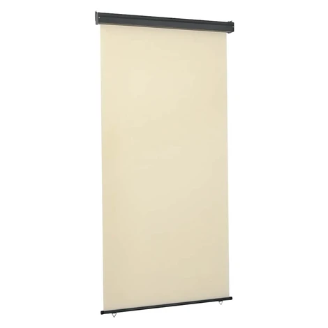 vidaXL Bočná markíza na balkón 125x250 cm, krémová