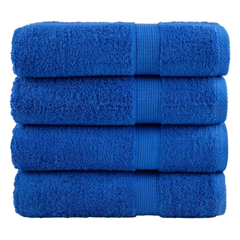 vidaXL Prémiové sprchové uteráky SOLUND 4 ks modré 70x140 cm 600 g/m2