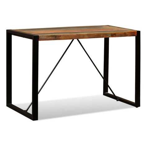vidaXL Jedálenský stôl, recyklovaný masív 120 cm