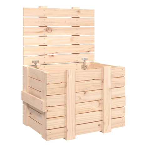 vidaXL Úložný box 58x40,5x42 cm masívna borovica