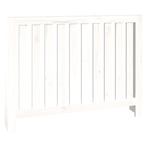 vidaXL Kryt na radiátor biely 108,5x19x84 cm masívna borovica